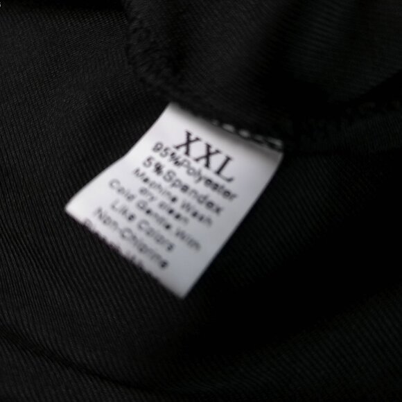 Women's Blouse Black NEW XXL knit top long sleeve pullover slim fit dressy party - Picture 7 of 7